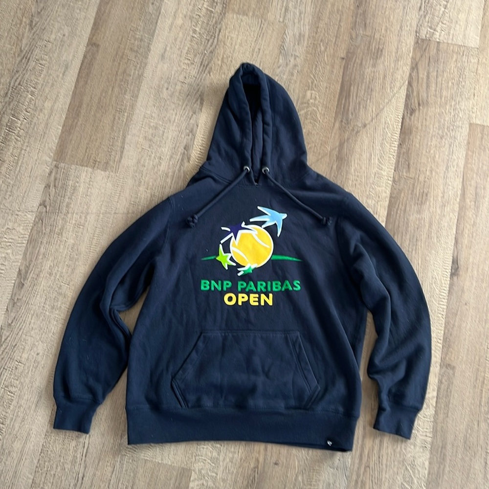 Unisex XL Navy BNP Paribas Open Hoodie